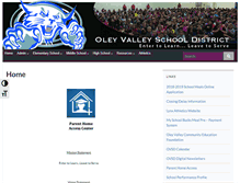 Tablet Screenshot of oleyvalleysd.org